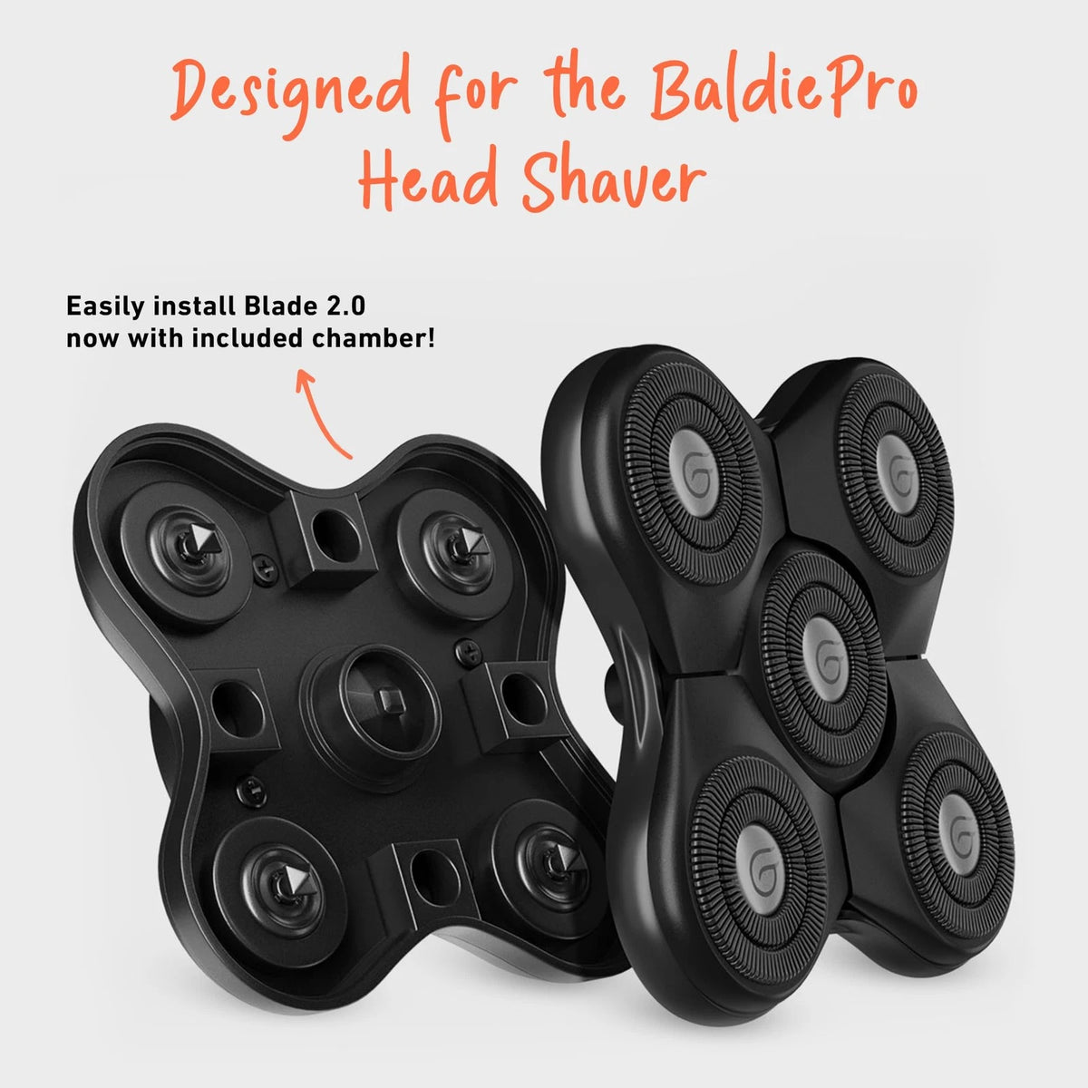 BaldiePro Blade Refill 2.0 + 1 Count (Pack of 1), + Chamber