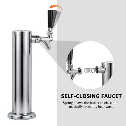 Hilangsan Draft Beer Faucet Line 5ft beer line kit, Silver Hose Clamps