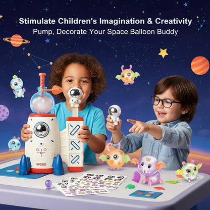 219pcs Space Magic DIY Balloon Kit with Pump, Sticky Maker Colorful