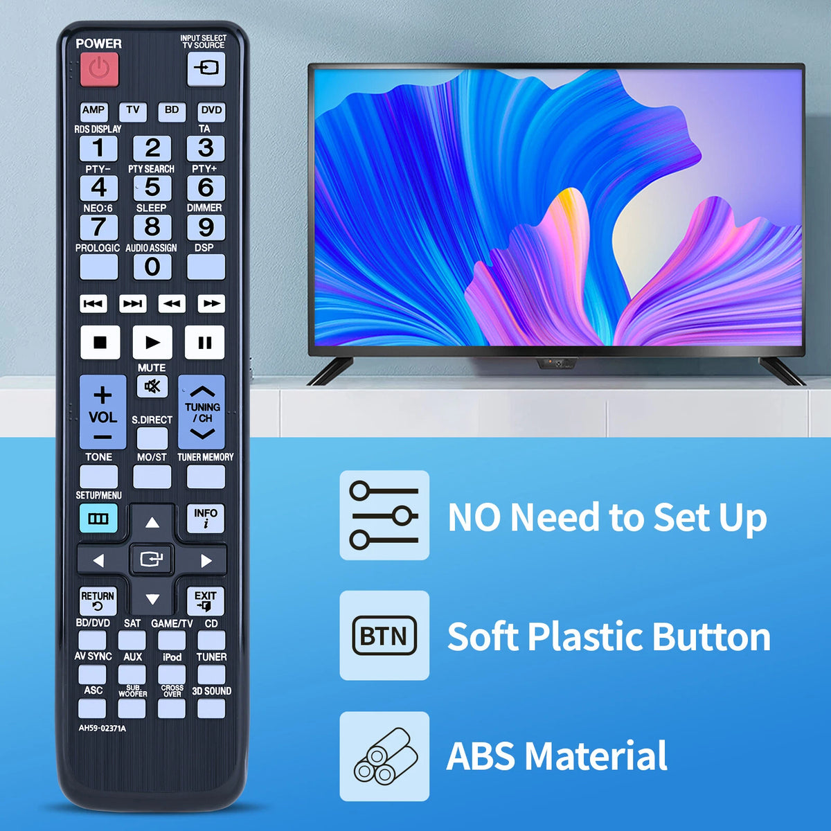 AH59-02371A Remote Control For Samsung AV Receiver HW-D700 HW-D770S HW-D600