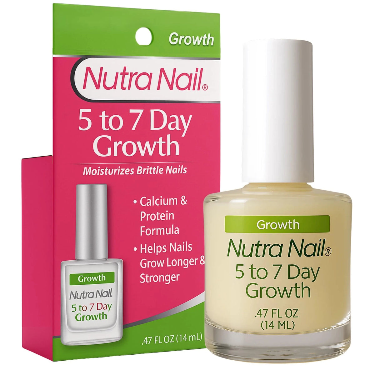 Nutra Nail 5 to 7 Day Growth Treatment - Fast 0.47 Fl Oz (Pack of 1), WHITE