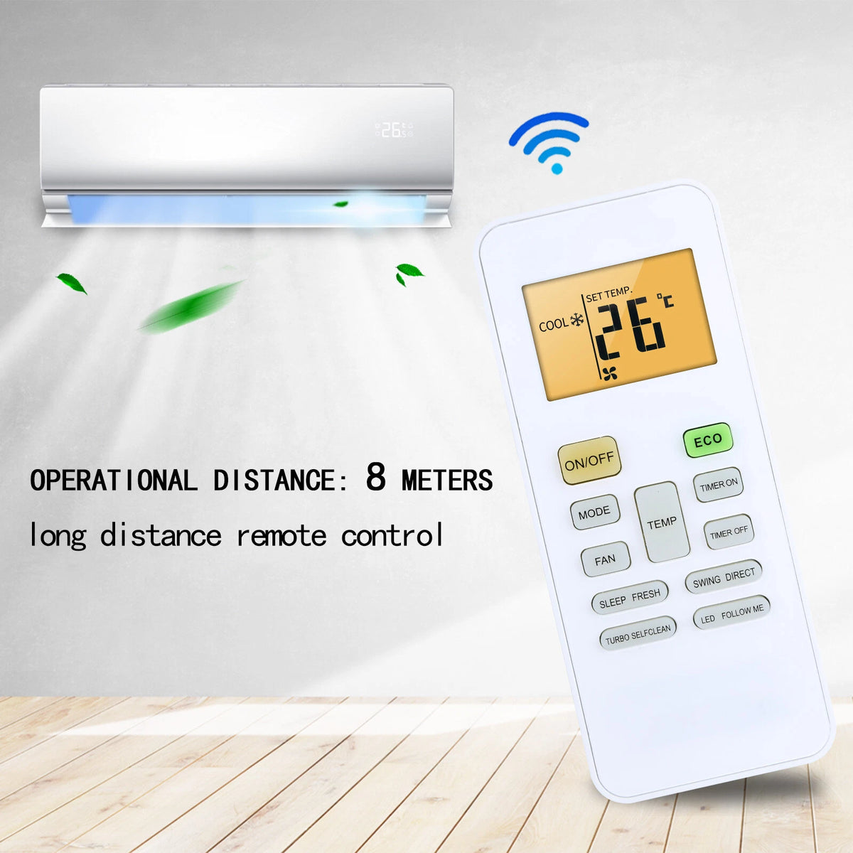 Remote Control For Midea/Blue Star Air Aonditioner RG52E2/BGEF RG52A4/BGEF