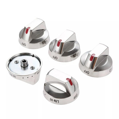 5Pcs DG64-00473A Gas Stove Top Burner Dial Knob Range Oven For Samsung