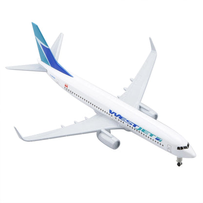 Alloy 1/300 American Westjet B737 Model Plane Diecast Airplane Aircraft Ornament