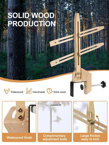 BKALEME Pottery Throwing Gauge, 2 Ways to Install, Compact Clip-on Wood