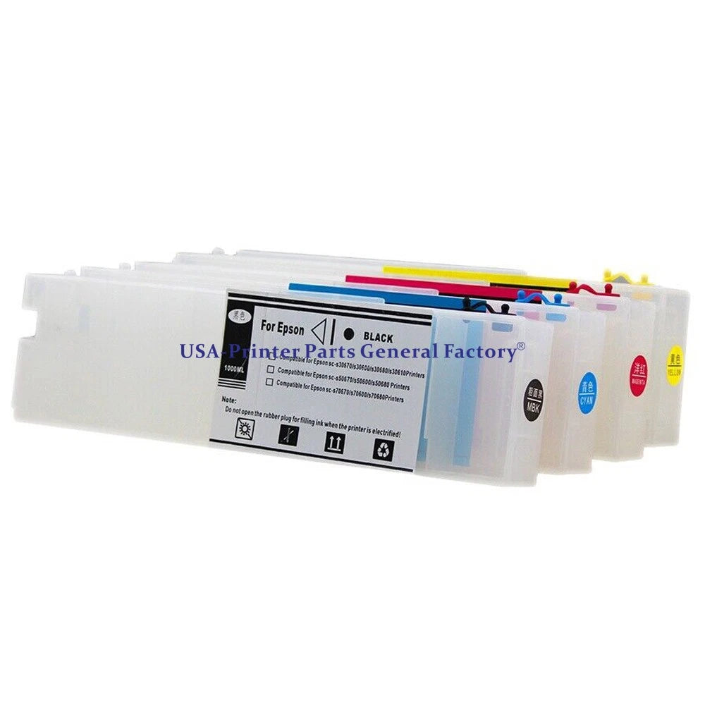 700ML refillable ink cartridge T6891-T6894 For Epson SC-S30670 SC-S50670 printer