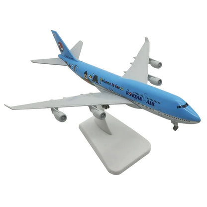 1:350 Diecast Alloy Korean Air Aircraft B747 Airplane Simulation Model Display