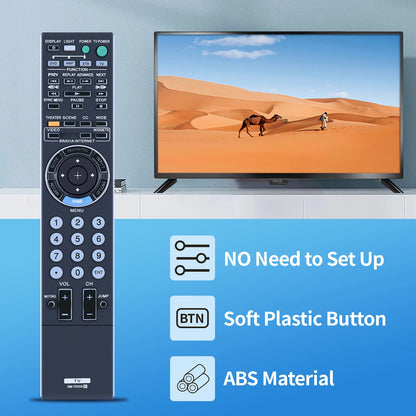 RM-YD029 Remote Control For Sony Bra TV KDL46Z5100 KDL52XBR10 KDL46XBR10