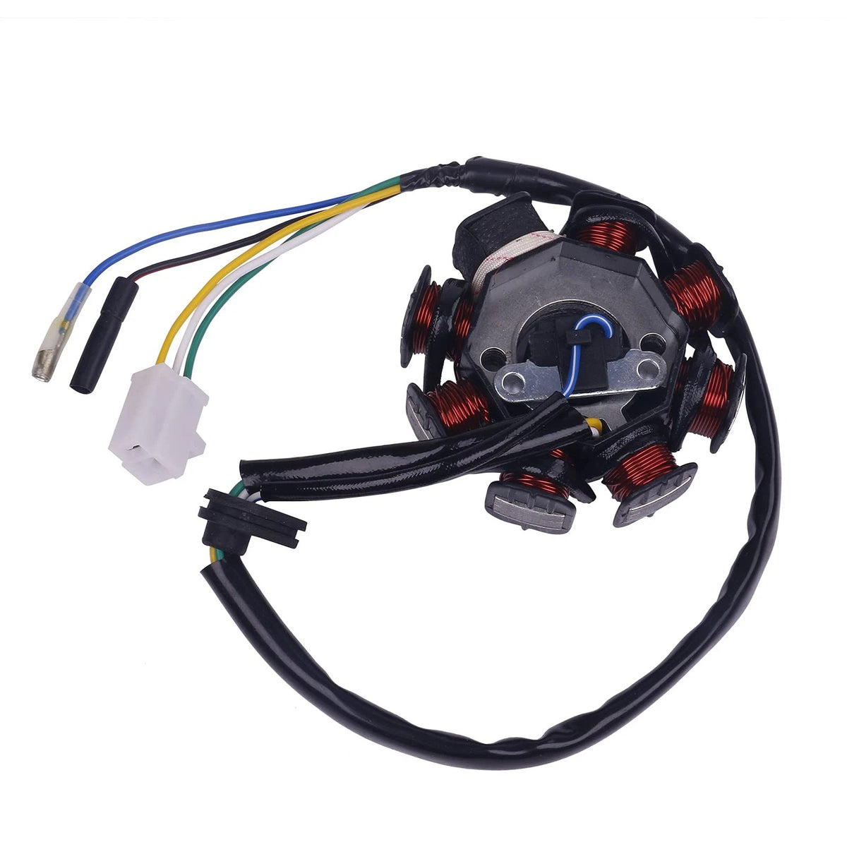 Glixal GY6 49cc 50cc 80cc 100cc 8 poles Magneto Stator for 139QMB 139QMA...