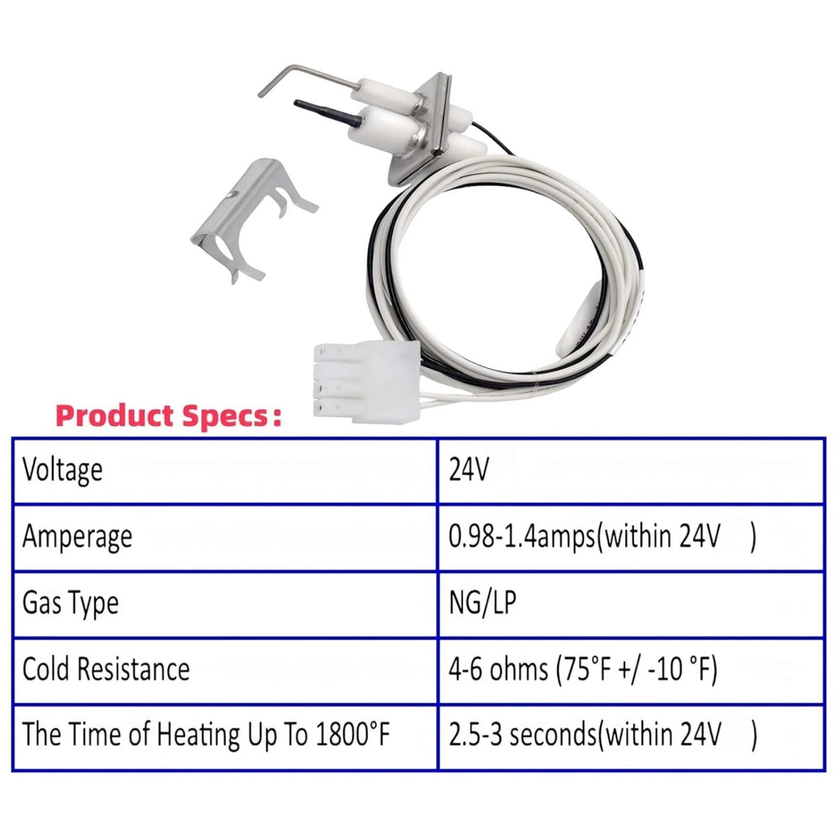 Q3480B1009 24V Flame Rod Igniter For Honeywell Smart Valve System SV9602 AFN643