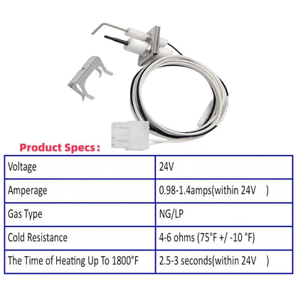Q3480B1009 24V Flame Rod Igniter For Honeywell Smart Valve System SV9602 AFN643