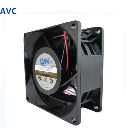 AVC 2B08038B24S DC 24V 1.80A 80*38MM 2wire Ball bearing CPU/Inverter Cooling Fan
