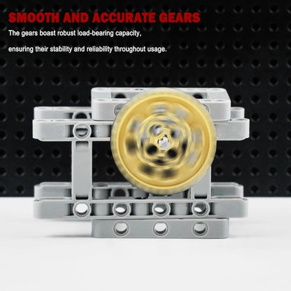 Technical Gears Axles Parts Pieces - Gearbox Bulding Block Classic Bulk