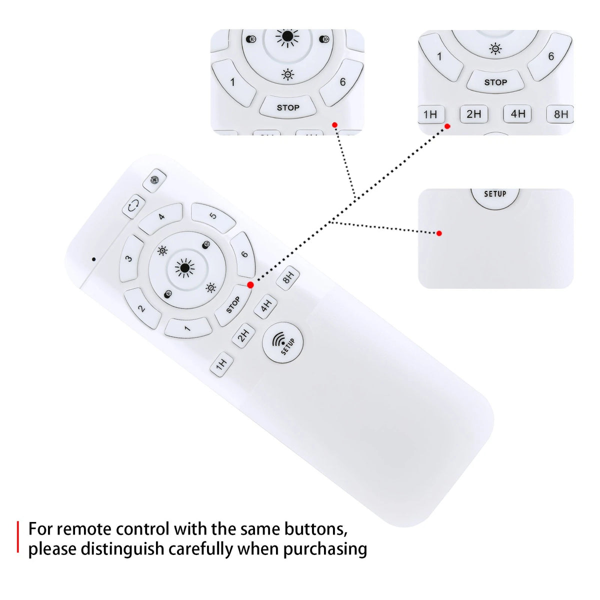 Remote Control For Ltsaeru 8896-B,UBEFANS FSD2023,TFCFL,MQ,Modern Ceiling Fan