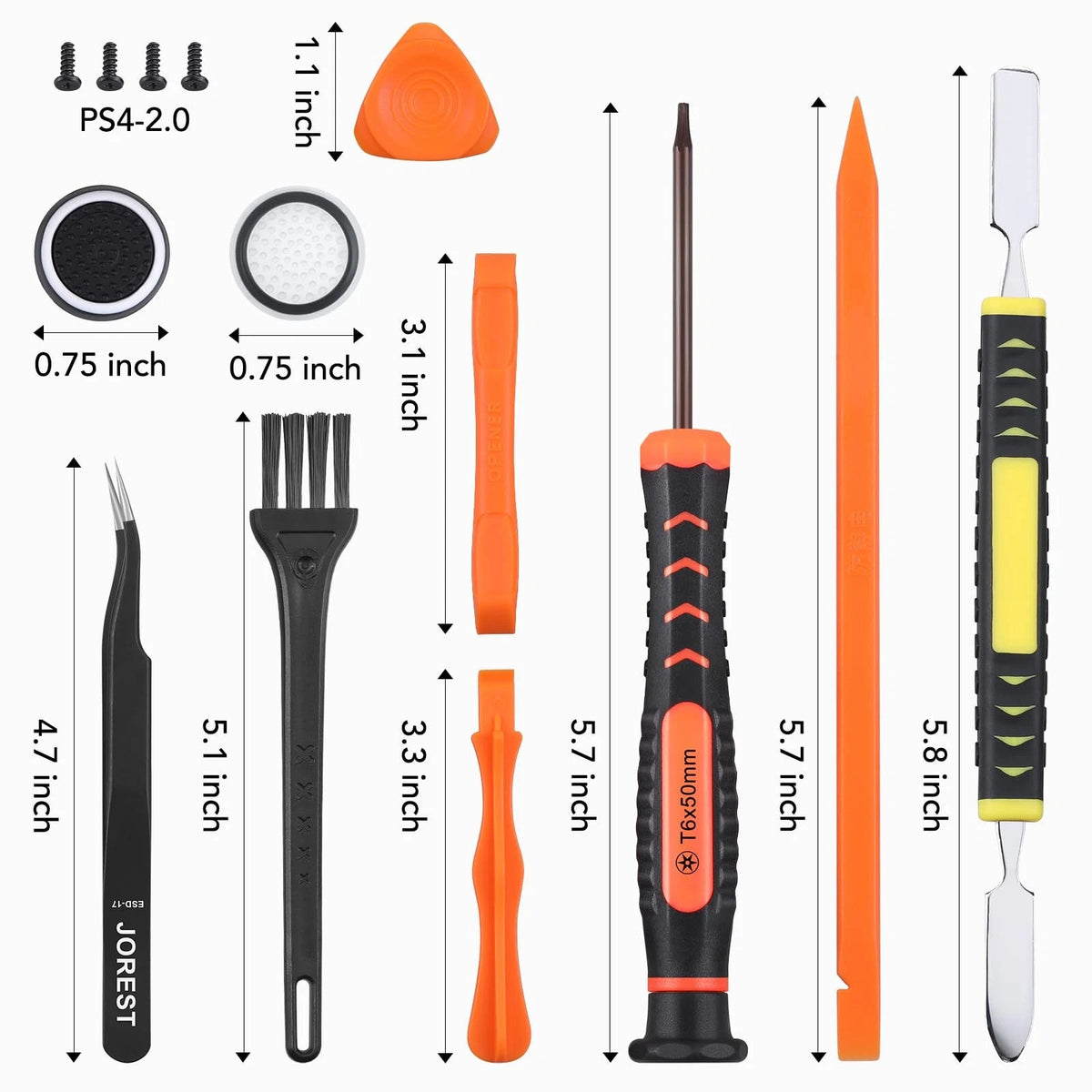 JOREST Cleaning Repair Tool Kit for PS5 PS4, with PH00 PH0 PH1 Colorful