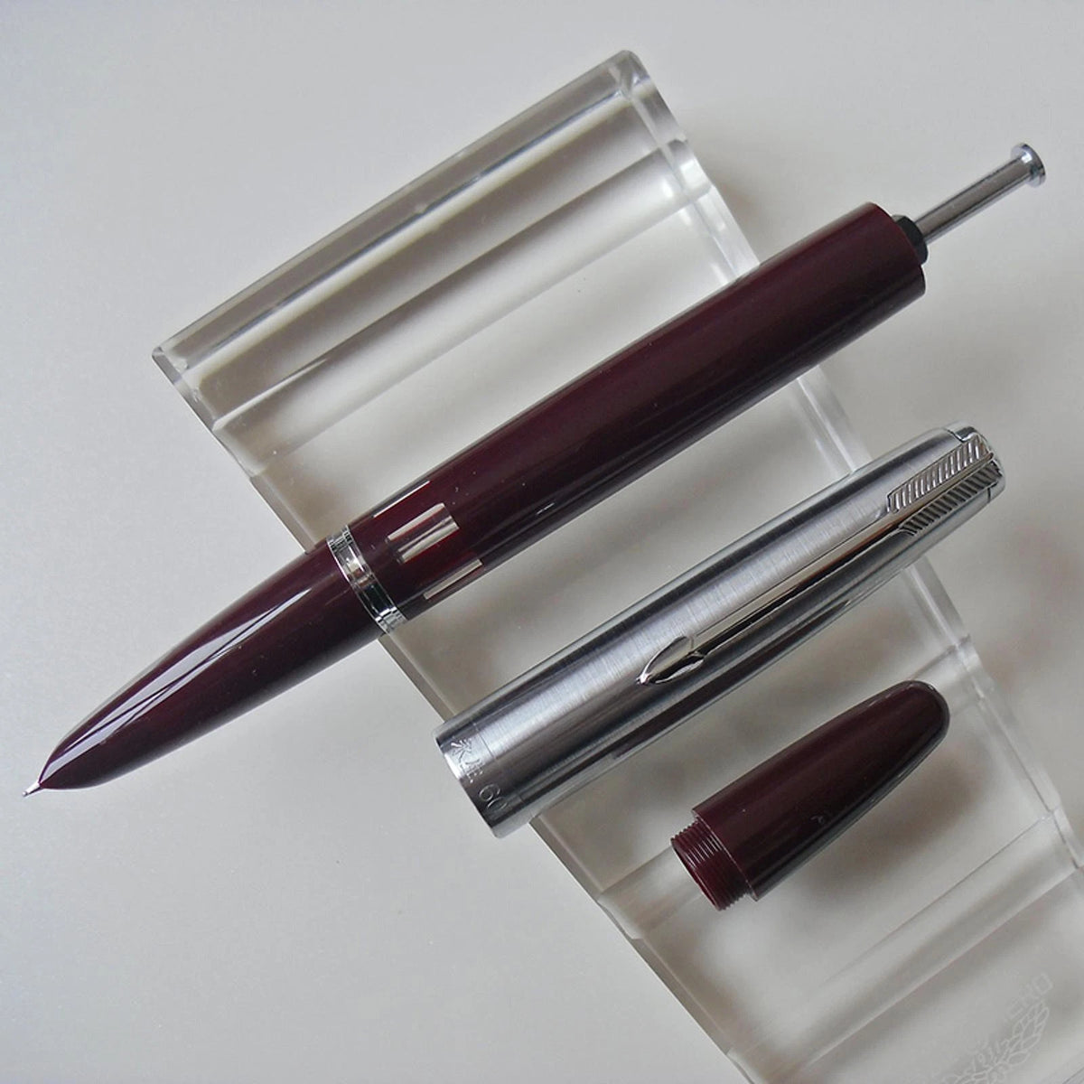 Classic Wing Sung 601 Steel Cap Vacumatic Fountain Pen F Nib 0.5mm Ink Pen