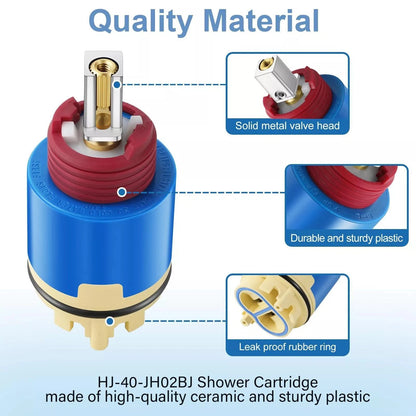 1PC JH02BJ Ceramic Pressure Balance Shower Cartridge Multi- Compatibility