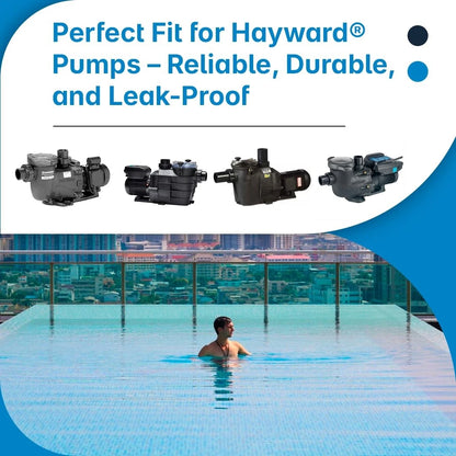 Southeastern Accessory Pool Pump O-Ring Seal Repair Kit for Hayward® Black