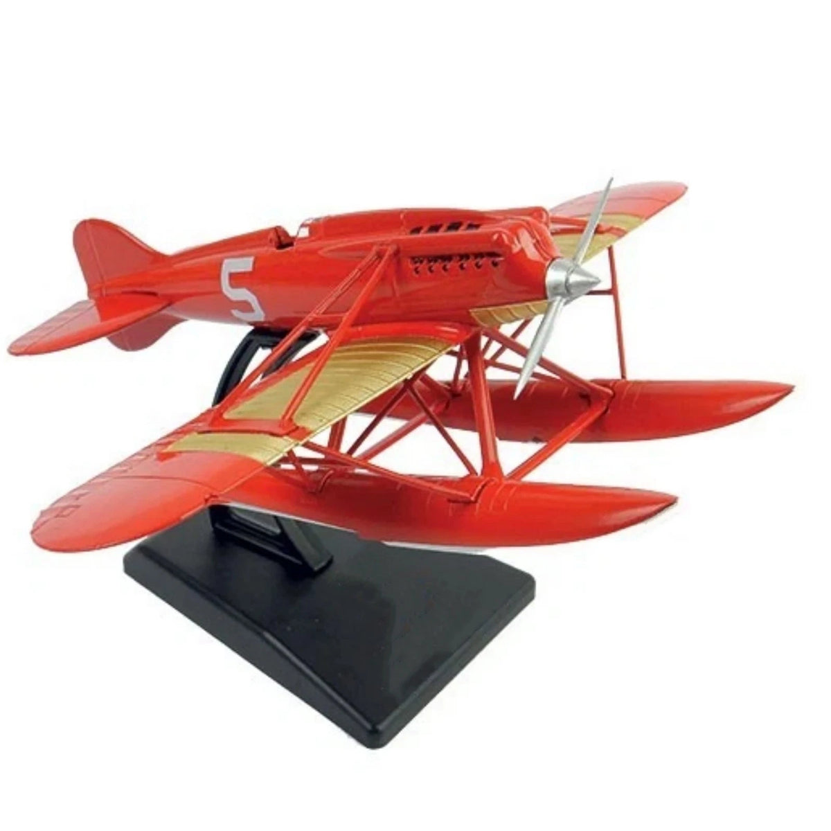 Diecast Macchi M.39 Racing Seaplane 1/72 Scale Model Aircraft with Base Stand