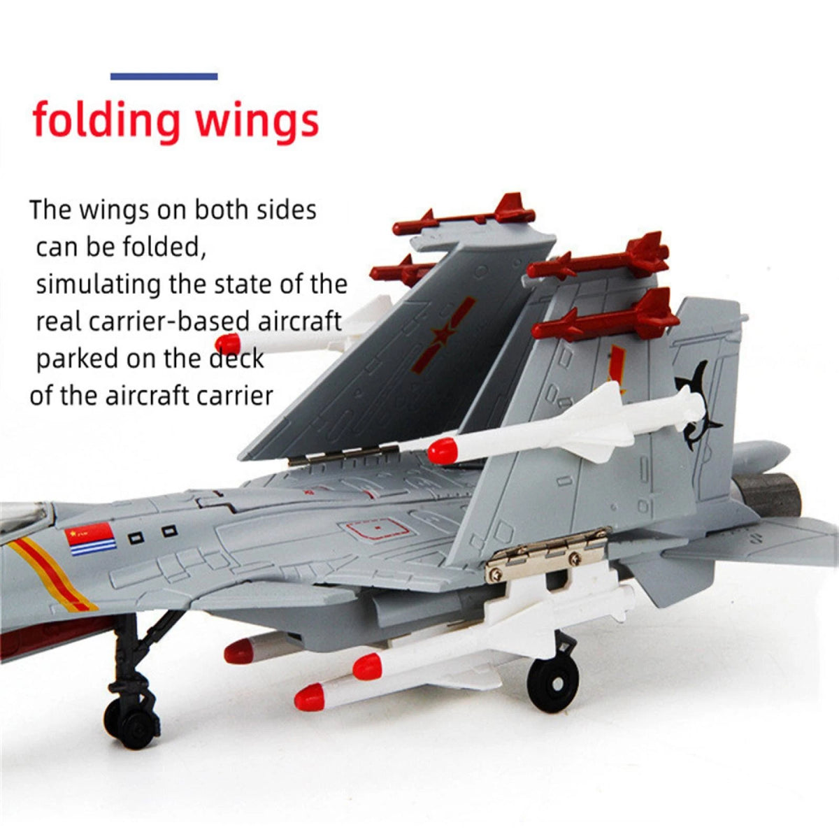 1:100 J-15 Military Scene Fighter Aircraft Diecast Plane Model China Air Force