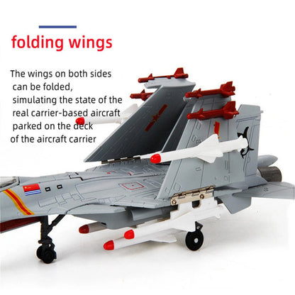 1:100 J-15 Military Scene Fighter Aircraft Diecast Plane Model China Air Force