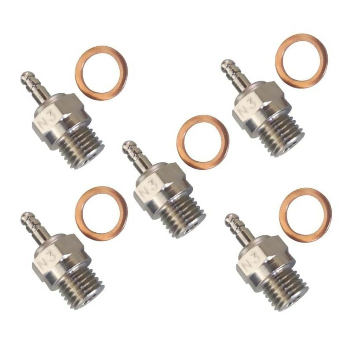 5X HSP Super Glow Plug For Nitro RC Car #3 N3 70117 Hot 18 21 Engine Traxxas OS