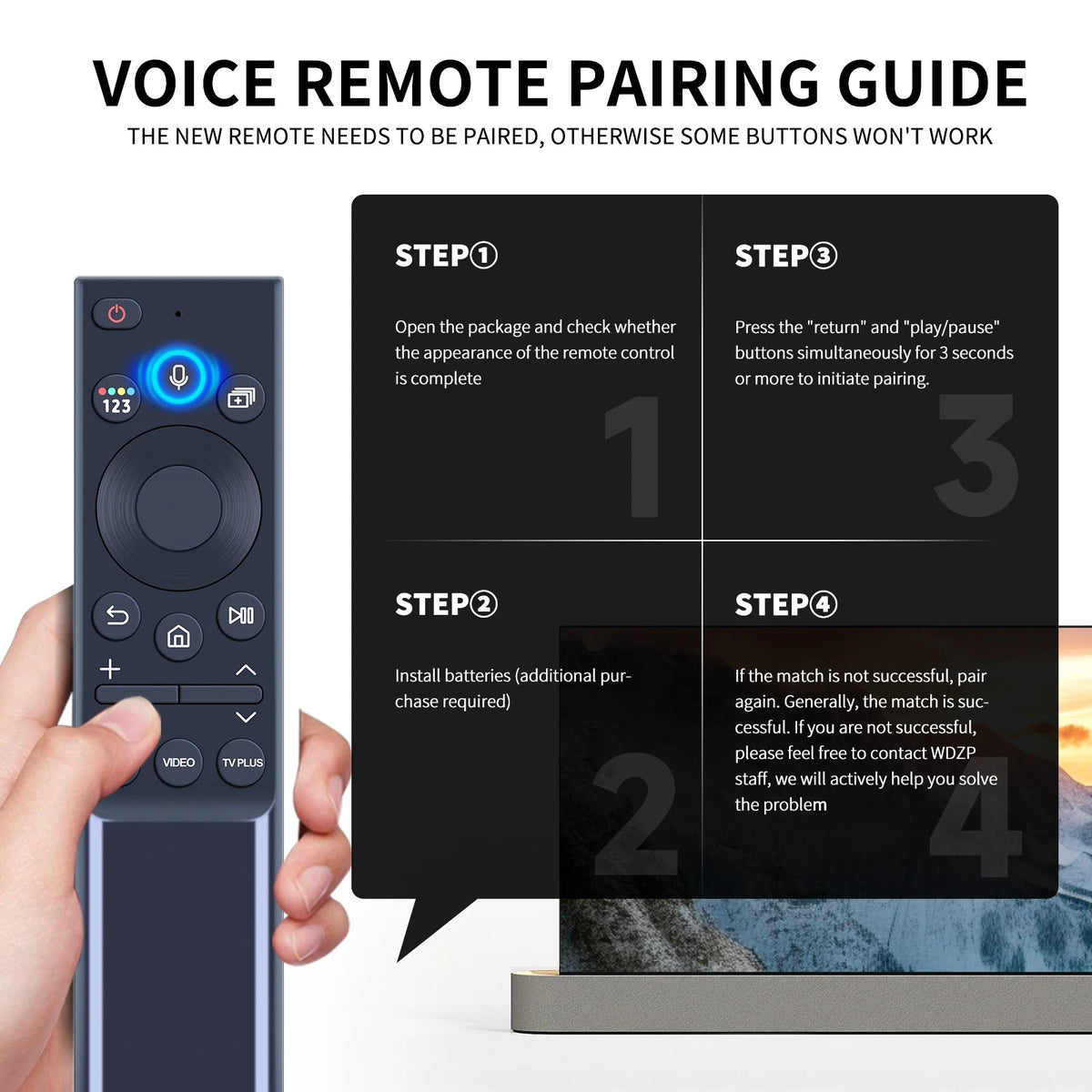 BN59-01357A For Samsung Rechargeable Solar Cell QLED Voice Remote Control