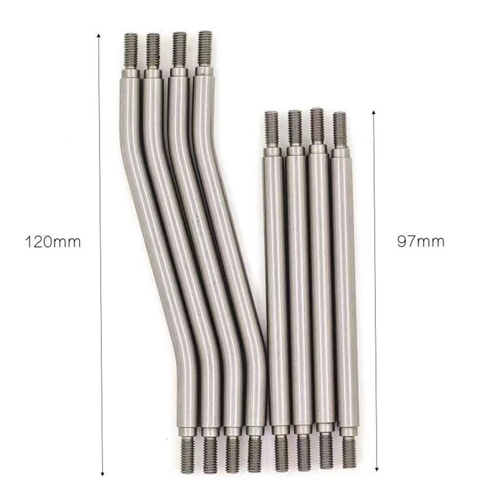 8Pcs Steel Link Plastic Rod End For Axial Capra 1.9 UTB AXI03004 1/10 RC Car