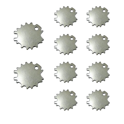 10 Pcs Scissors Tension Adjuster Universal Key Professional Silver