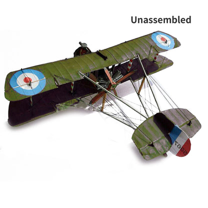1:33 British Airco DH.2 Biplane Jet Paper Model Unassembled Military Collection