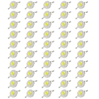 50Pcs 180 Degree 1W High Power LED SMD Different Colors Chip Lamp Beads COB