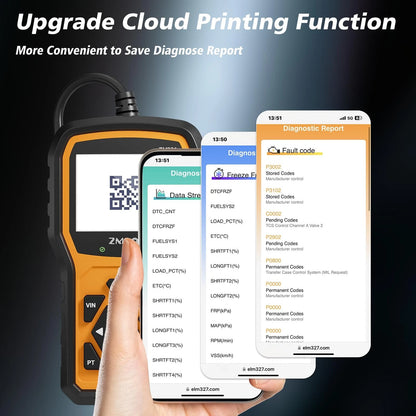 ZMOON ZM301 OBD2 Scanner Diagnostic Tool, Car Code Reader OBDII/EOBD...