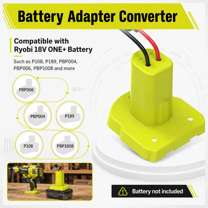 Fits for Ryobi 18V Battery Adapter Conversion Kit Mini Pump 12V with 30A Fuse