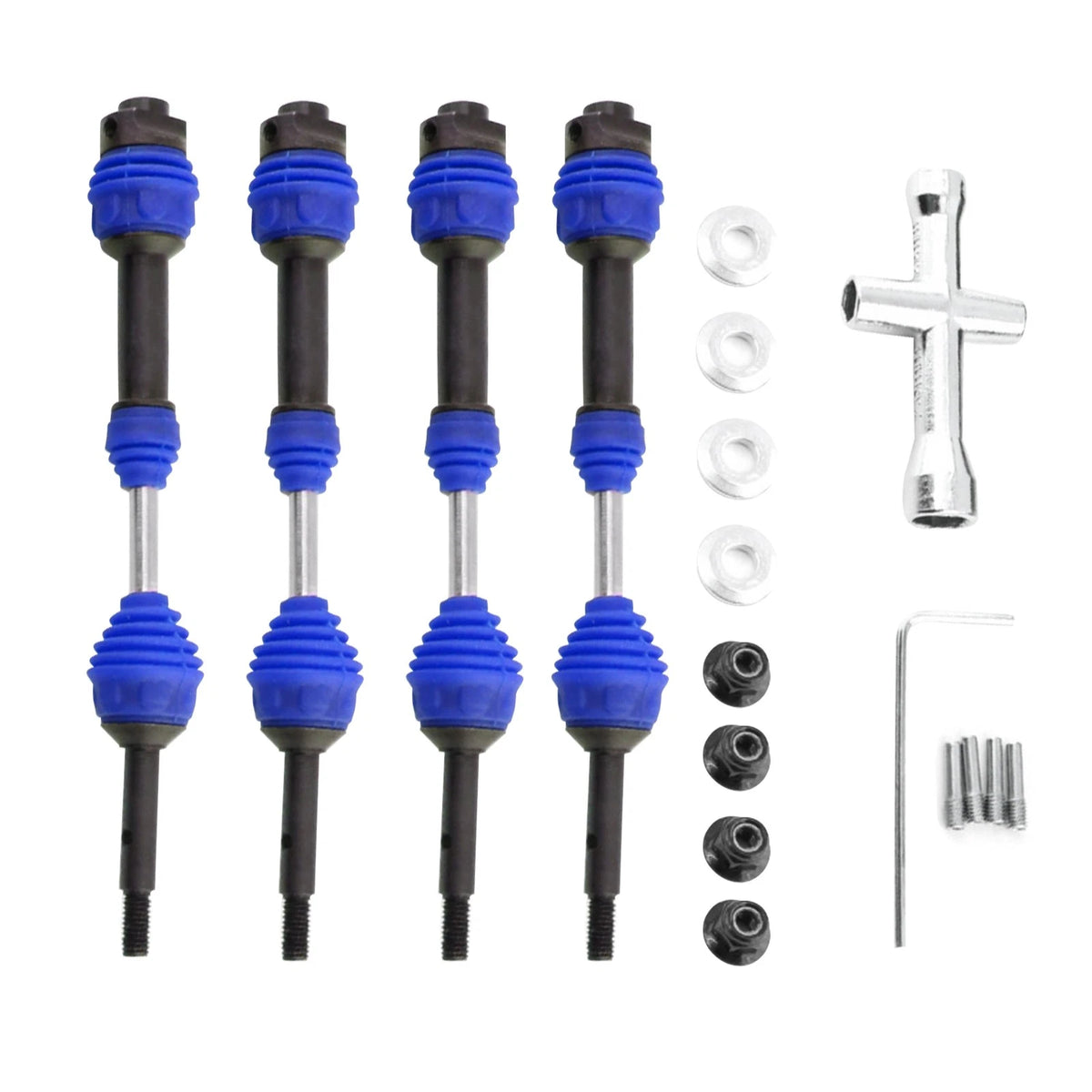4* Driveshafts For TRAXXAS Hoss/Rustler/Slash/Stampede 4X4 2wd 1/10 RC Car y