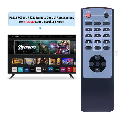 Remote Control For Microlab Sound Speaker System FC530u R8223 R8221
