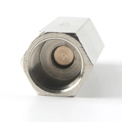 92833 3/8" Female To 3/8" Male NPT Check Valve, Nickel Plated Brass