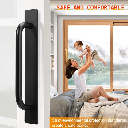 Self-Stick Instant Cabinet Drawer Handles Pulls - 2pcs Small (5.83"), Black