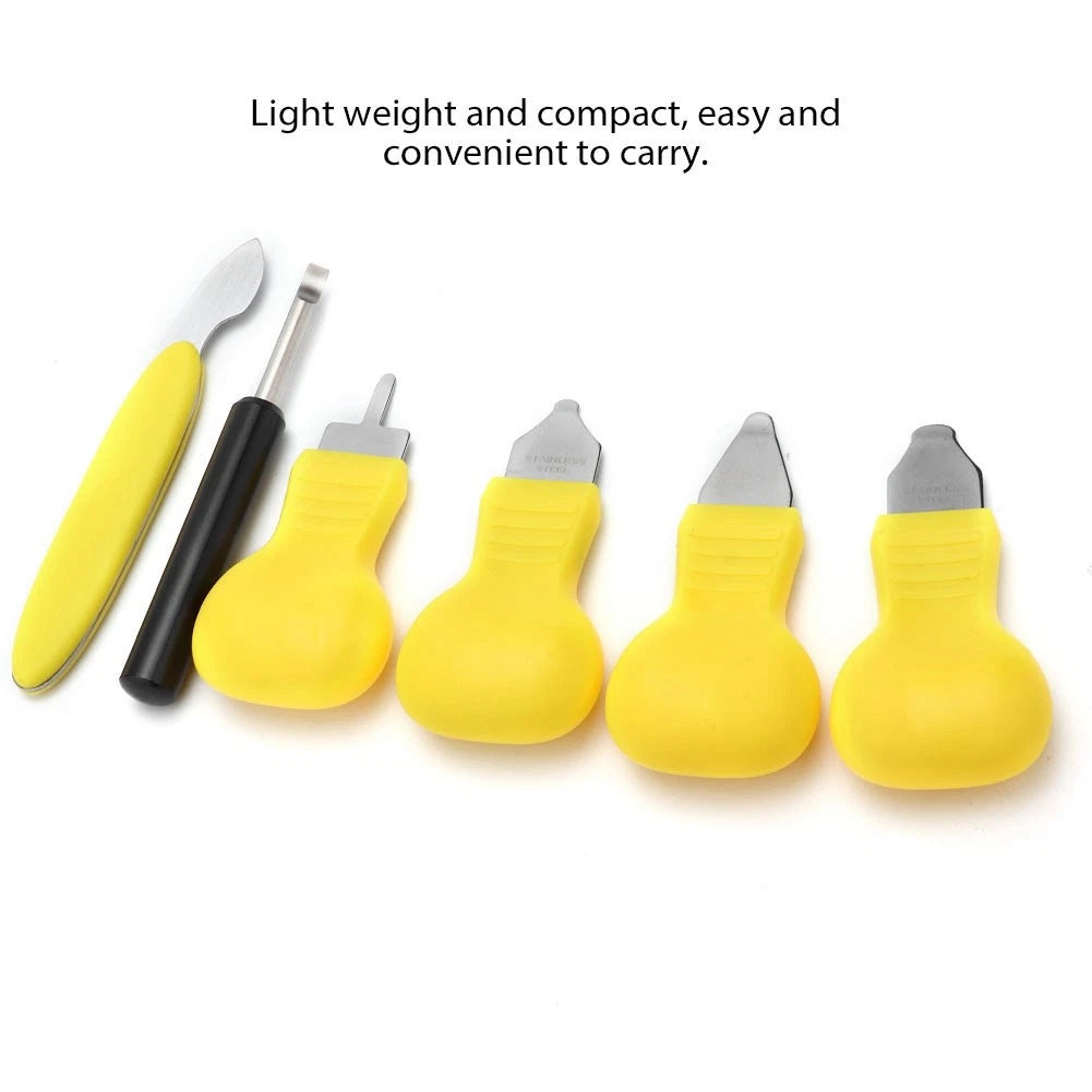 7Pack Watch Back Case Opener Rear Cover Pry Blade Remover Watchmaker Repair Tool