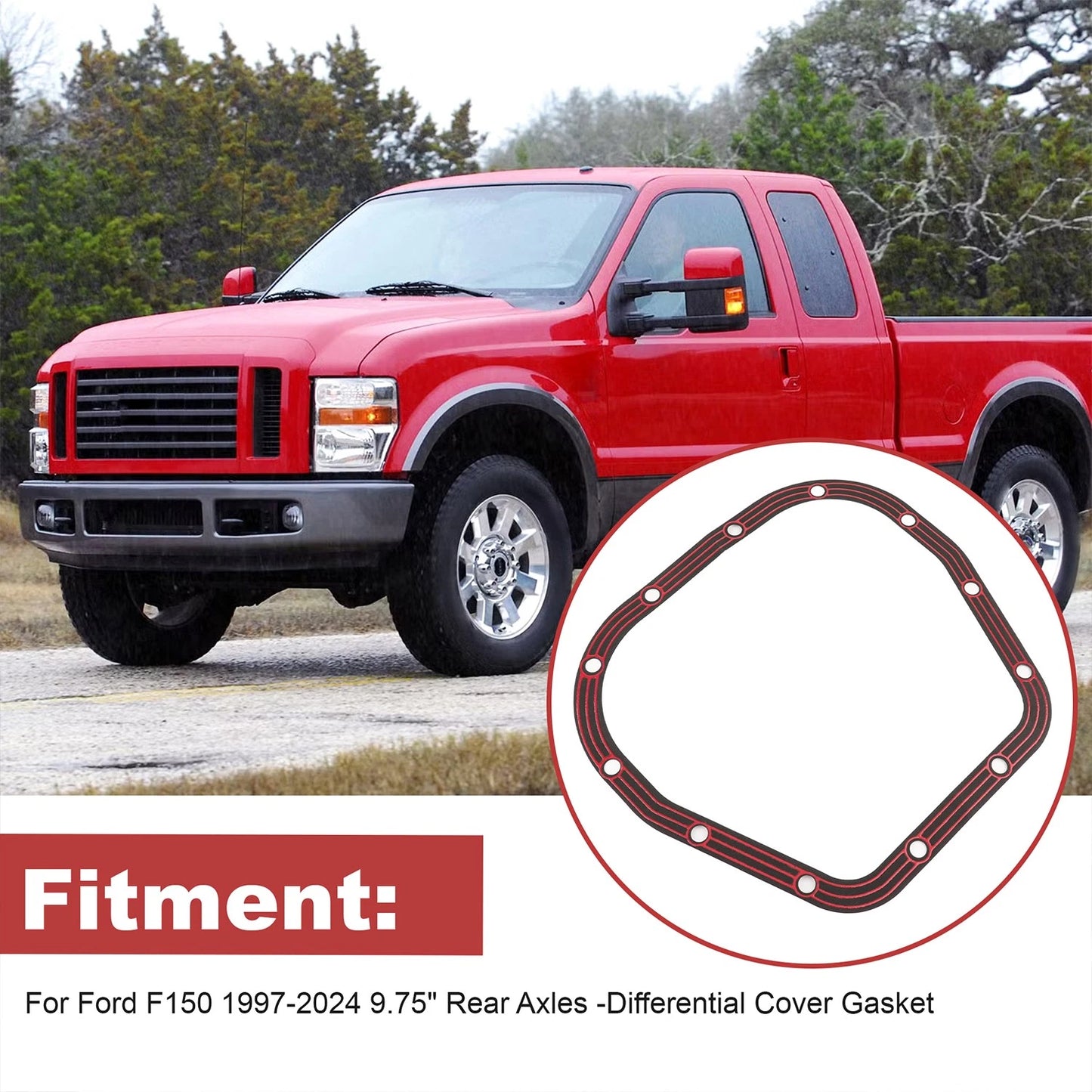Differential Cover Gasket for Ford F150 9.75" Rear Axles 1997-2024