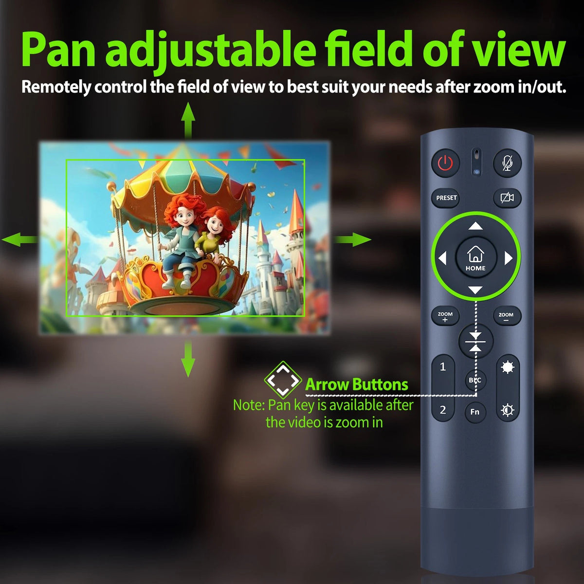 Remote Control For NexiGo N990 (Gen 2) 4K PTZ Webcam