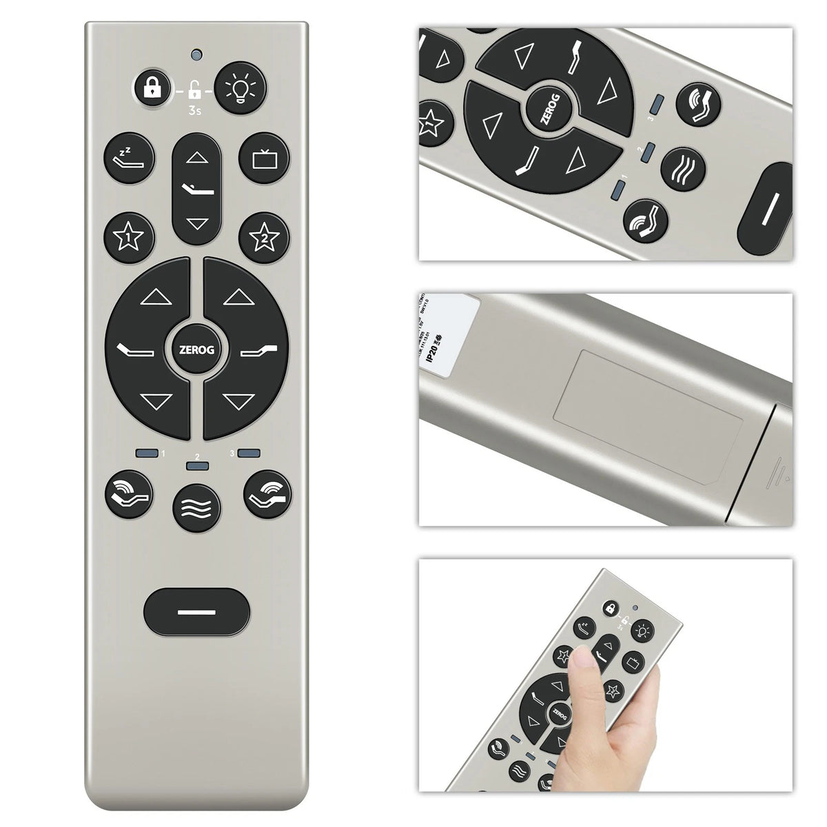 For Keeson RF396C JLDK.111.17.01 Remote Control for Tempur-pedic Ergo Smart Base