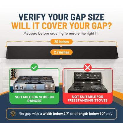 30” Slide In Range Gap Filler Kit, Slide-In Rear & Range...