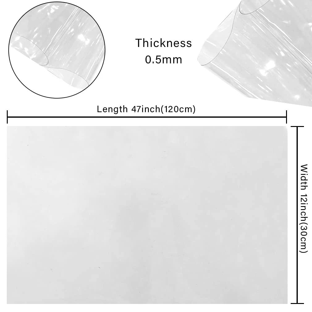 HYANG Transparent PVC Super Clear Holographic Vinyl Inches,