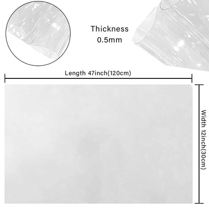 HYANG Transparent PVC Super Clear Holographic Vinyl Inches,