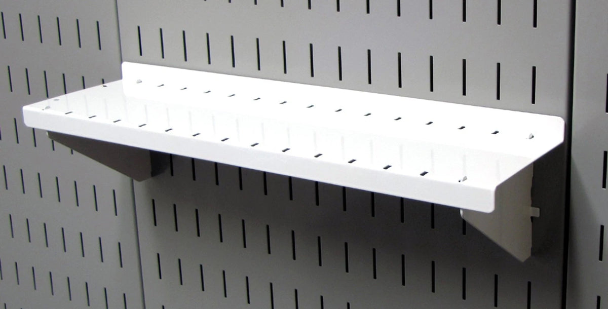 Wall Control Shelf 4in Deep Pegboard Assembly x 16in, White