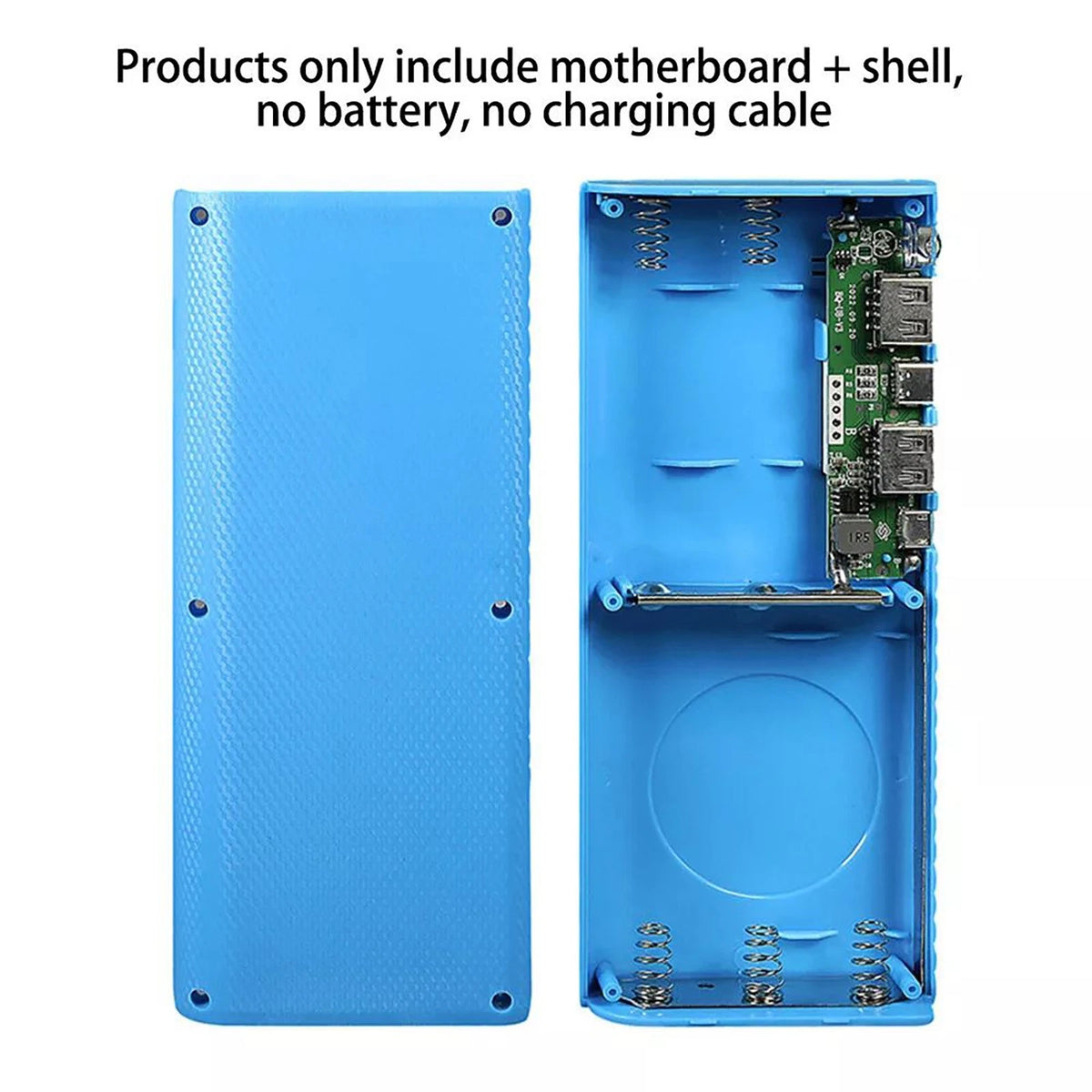 Blue DIY Power Bank Box 5*21700 Battery Charger Case PD22.5W Fast Charging Box E