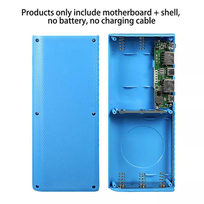 Blue DIY Power Bank Box 5*21700 Battery Charger Case PD22.5W Fast Charging Box E