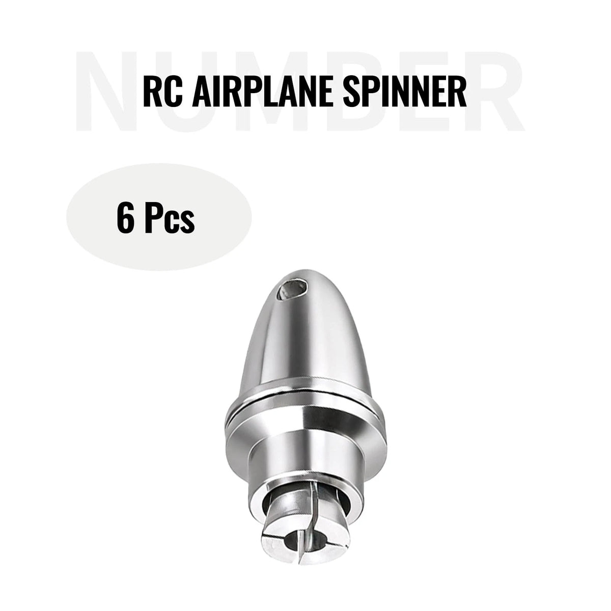 ZOWZEA 6 Pack RC Propeller Adapter, 3.17mm Motor Shaft Aperture to 3.17 x 6mm