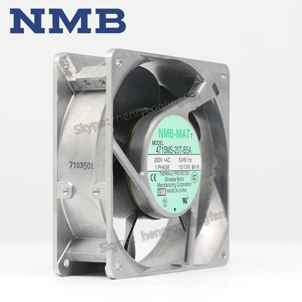 NMB-MAT 4715MS-20T-B5A fan AC 200V 15/13W 120*120*38mm Axial Cooling FAN