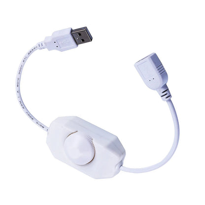 White 5V LED Knob Dimmer Rotary Brightness Controller For LED Strips Lights r